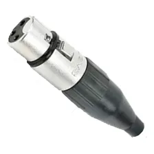 Conector Plug Santo Angelo Xlr Linha 3 Polos Femea Sa2x Cor Preto Foto mini 1