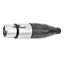Conector Plug Santo Angelo Xlr Linha 3 Polos Femea Sa2x Cor Preto Foto mini 2