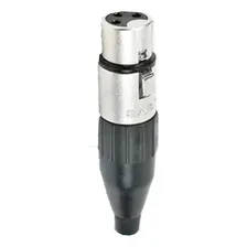 Conector Plug Santo Angelo Xlr Linha 3 Polos Femea Sa2x Cor Preto Foto mini 3