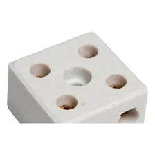 Conector Porcelana Brasfort 2 Polos 16mm 8766 - Kit C/50 Foto mini 3