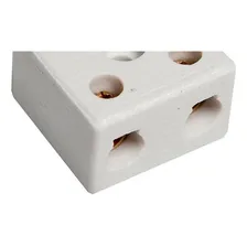 Conector Porcelana Brasfort 2 Polos 16mm 8766 - Kit C/50 Foto mini 2