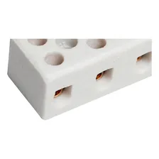 Conector Porcelana Brasfort 3polos 06mm 8608 - Kit C/100 Foto mini  2
