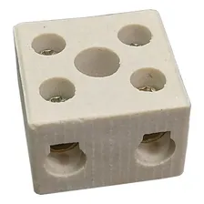 Conector Porcelana Emenda Fio Chuveiro 2 Polos 16mm Foxlux Foto  mini 1