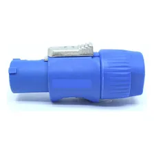 Conector Powercon Speakon Macho Entrada 3polos 20a Wireconex Cor Azul Foto mini 4