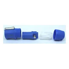 Conector Powercon Speakon Macho Entrada 3polos 20a Wireconex Cor Azul Foto mini  3