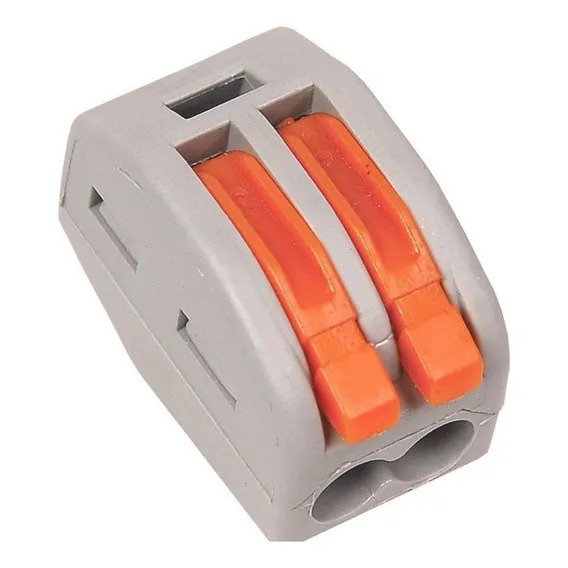 Conector Rápido Emenda 2 Fios S/ Solda S/ Parafuso Seguro Foto 1