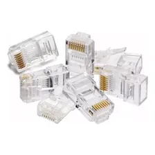 Conector Rj45 Cabo Rede Adsl Lan Plug Internet Kit Com 300 Foto mini 3