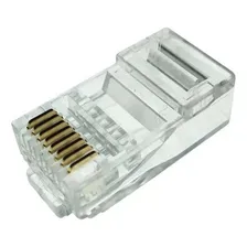 Conector Rj45 Cabo Rede Cat 5e Kit 100 Unidades Rj 45 Lan Foto mini 2
