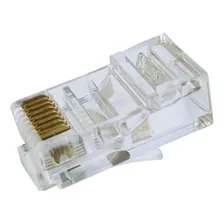 Conector Rj45 Cat6 Banho De Ouro Pacote Com 100peças Foto mini 4