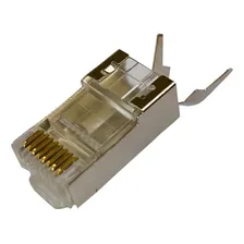 Conector RJ45 CAT6 Blindado Profissional Cat6a Cat7 Plug Kit C/10pçs Foto mini 2