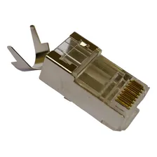 Conector RJ45 CAT6 Blindado Profissional Cat6a Cat7 Plug Kit C/10pçs Foto mini 1
