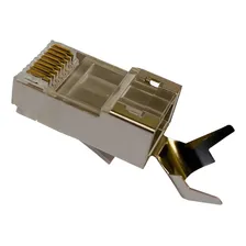 Conector RJ45 CAT6 Blindado Profissional Cat6a Cat7 Plug Kit C/10pçs Foto mini 3