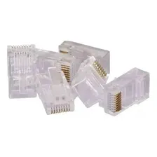 Conector Rj45 Macho Transparente - 100 Unidades | Foto mini 1