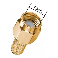 Conector Sma Macho Crimp Para Cabo Rg58 Rgc58 20 Unidades Foto mini  3