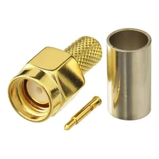 Conector Sma Macho Crimp Para Cabo Rg58 Rgc58 20 Unidades Foto  mini 1