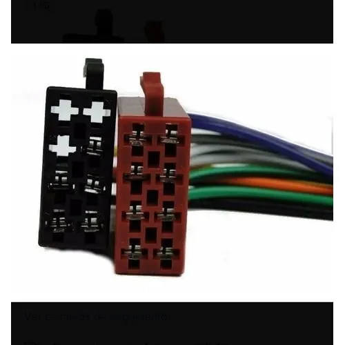 Conector Tomada Chicote Femea 16 Vias Para Cd Player Ou Dvd Foto 1