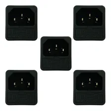 Conector Tomada Força Tripolar As-08 Fusível Painel 5 Peças Foto mini 1