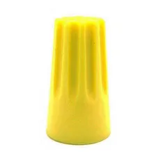 Conector Torção Elétrica Emenda Isola Cabos 50 Pçs Amarelo Foto  mini 1