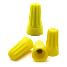 Conector Torção Elétrica Emenda Isola Cabos 50 Pçs Amarelo Foto mini 4