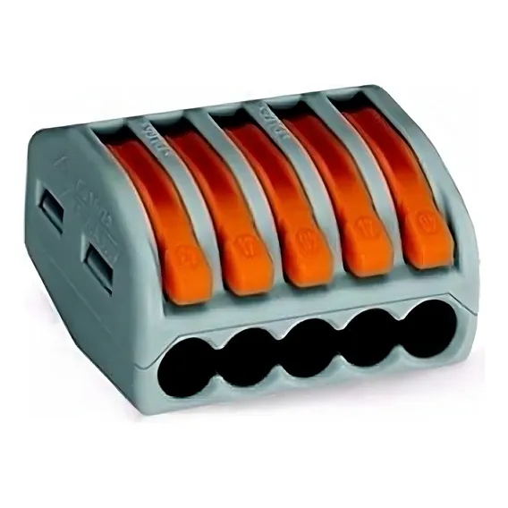Conector Wago 222-415 Cinza Foto 1
