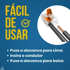 Conector Wago 4mm 32a 2p 450v 100 Unidades 221-412 Foto mini 3
