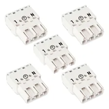 Conector wago macho Wago 770-233 kit x 5u branco Foto mini 1