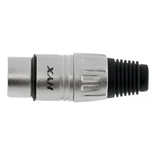 Conector Xlr Fêmea 3 Pinos Hyx Hx001f Foto  mini 1