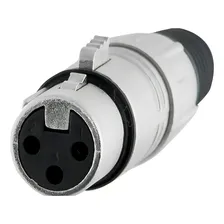Conector Xlr Fêmea 3 Pinos Hyx Hx001f Foto mini  2