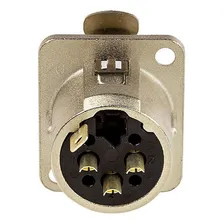 Conector Xlr Fêmea Neutrik Xlr Painel Foto mini  3