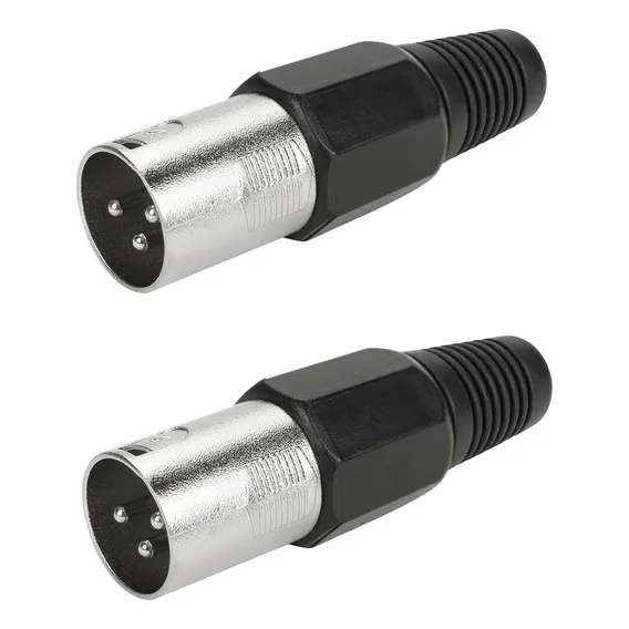 Conector Xlr Macho Plug Cannon Basic Kit C/ 2 Foto 1
