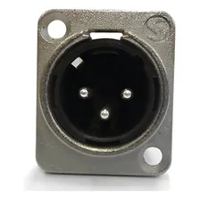 Conector Xlr Painel 3 Polos Macho P3mnn01 Santo Angelo Cor Branco Foto mini 2