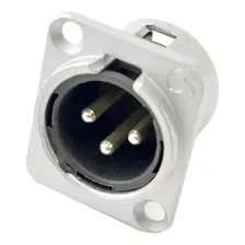 Conector Xlr Painel 3 Polos Macho P3mnn01 Santo Angelo Cor Branco Foto mini 1