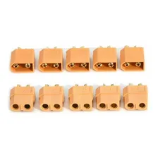 Conector Xt60 Rc Plugue Macho E Fêmea Para Bateria - 5 Pares Foto  mini 1