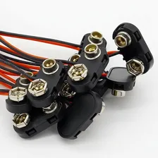 Conector/clip Para Bateria 9v Plástico RĂgido 10 Unidades Cor Preto T 10 Foto mini 3