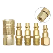 Conectores Engate Rápido Rosca 1/4 Npt 5 Peças Ar Comprimido Foto  mini 1