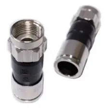 Conectores Rg6 De Compressão Kit Com 100 Pçs Profissional Foto  mini 1