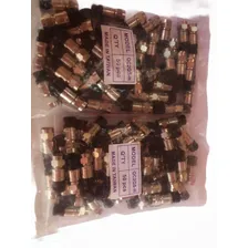 Conectores Rg6 De Compressão Kit Com 100 Pçs Profissional Foto mini  2