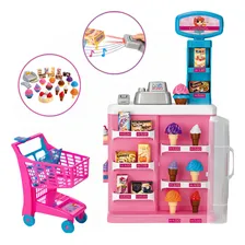 Confeitaria Infantil Mini Mercadinho Com Carrinho Magic Toys Foto mini  2