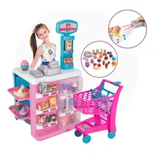 Confeitaria Infantil Mini Mercadinho Com Carrinho Magic Toys Foto  mini 1