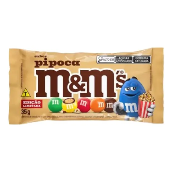 Confeito De Chocolate M&m's 35g Pipoca M&m Mars Foto 1