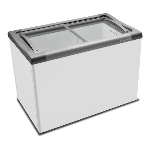 Congelador Metalfrio Tampo Deslizante Vidro 284lts Nf30 Volt Foto 1