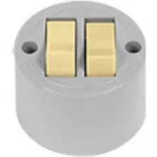 Conj 2 Interruptor Simples 6a 250v Sobrepor Redondo Ilumi Foto mini 1