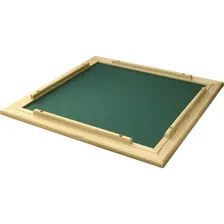 Conj 4 Tabuleiros Mesa Para Dominó Com Feltro Verde 66x66 Cm Foto mini  3