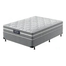 Conj Box Mola Ensac. Prodormir Vegas Springs Casal 138x46cm Cor Cinza Foto  mini 1