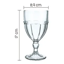 Conjunto 06 Taças Vidro Água Açaí Bristol Nadir - 340ml Foto  mini 1