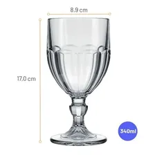 Conjunto 06 Taças Vidro Água Açaí Bristol Nadir - 340ml Foto mini 4
