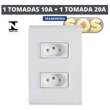 Conjunto 1 Tomada 10a + 1 Tomada 20a - Tramontina Liz Foto mini  3