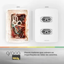 Conjunto 1 Tomada 20a 2p+t 4x2 Branca Alumbra Gracia Maxx Foto mini 4