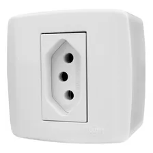 Conjunto 1 Tomada De Sobrepor 20a 250v Box Slim Ilumi 84141 Foto mini 1