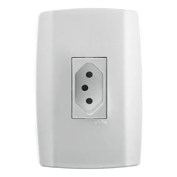 Conjunto 1 Tomada Vertical 20a - Ilumi Slim - 80141 Foto 1